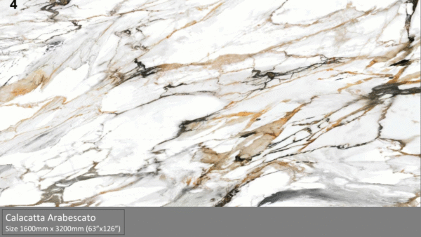 Đá Quartz Ink Calacatta Arabescato – Printed Quartz
