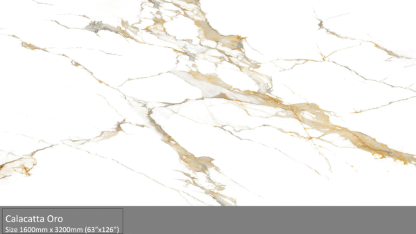 Đá Quartz Ink: Calacatta Oro Printed Quartz