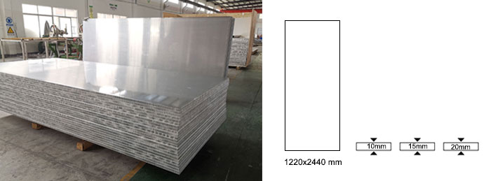 Sử dụng vật liệu nhôm tổ ong đạt chuẩn và đúng độ dày, kích thước