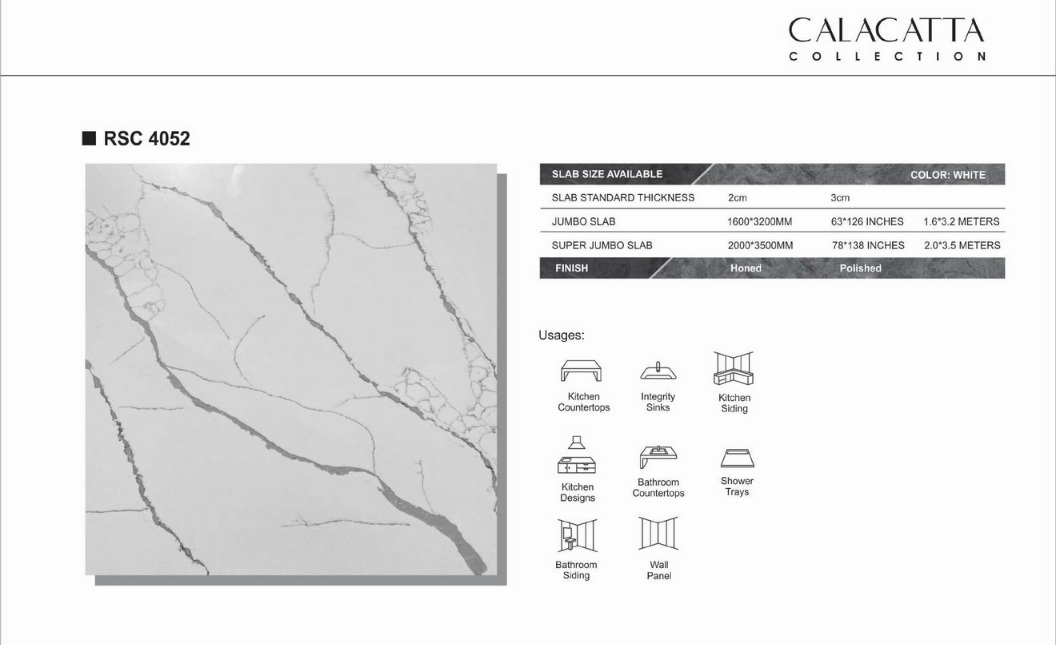 Đá Nhân Tạo Thạch Anh (Quartz Stone) RSC 4052